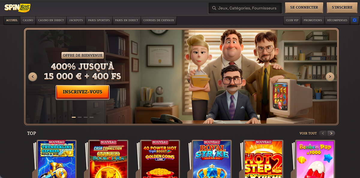Avis sur Casino SpinBoss en ligne