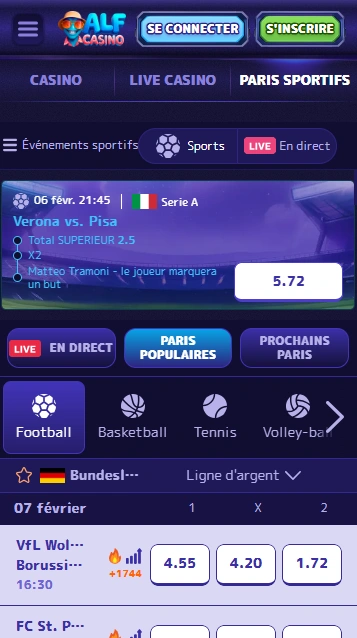 Paris Sportif par AlfCasino Alf-Casino Logo