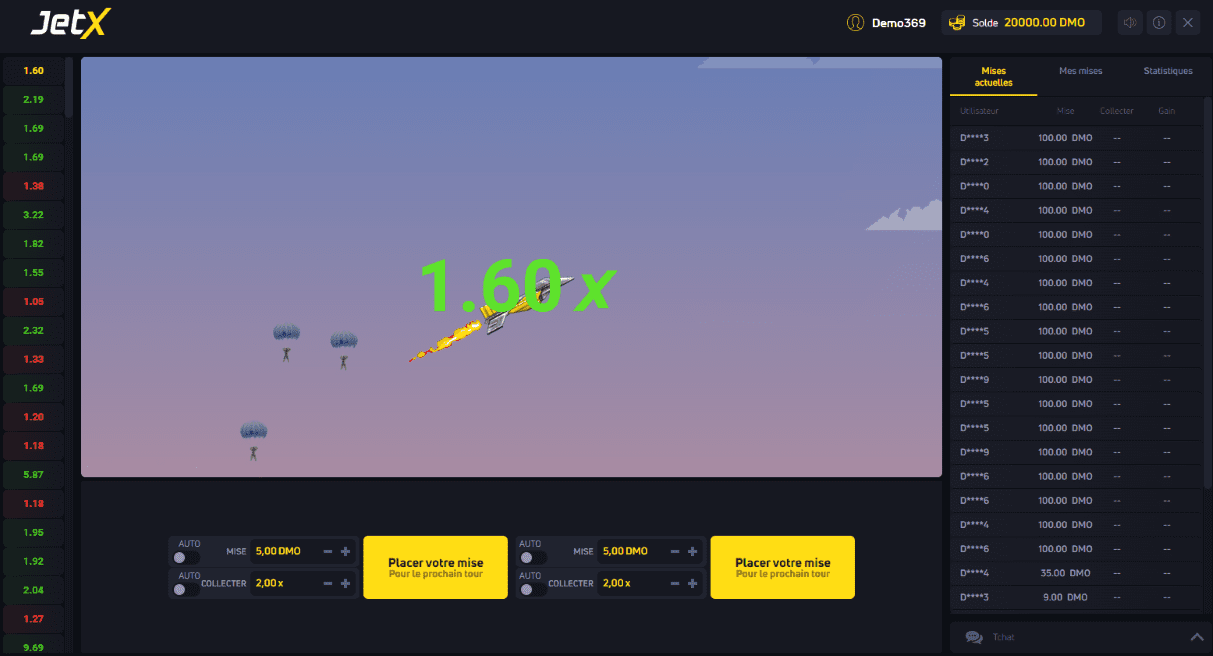 JetX dans les Casinos en Ligne JetX Jeu de Casino sur Internet FR