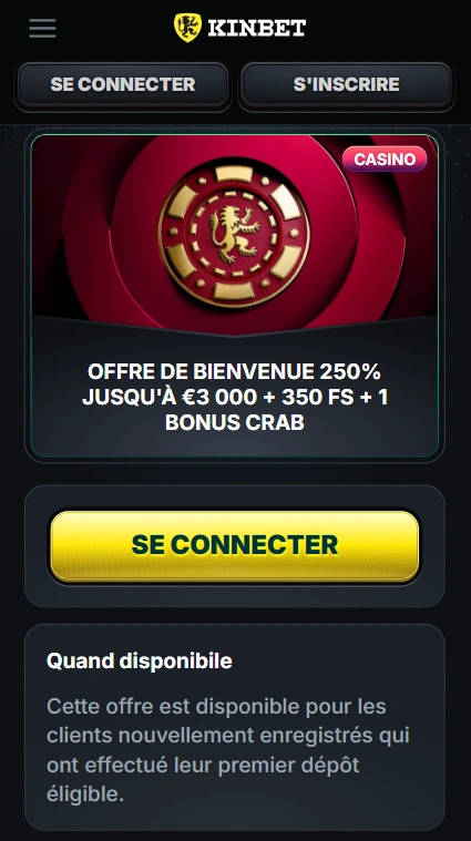 Bonus de Bienvenue sur Casino KinBet Obtenir le no Deposit Bonus sur CasinoKinBet en Ligne Après l’Inscription