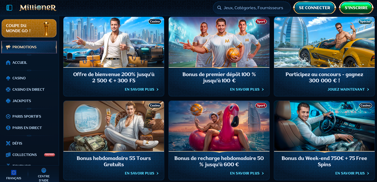 MillionerCasino Bonus