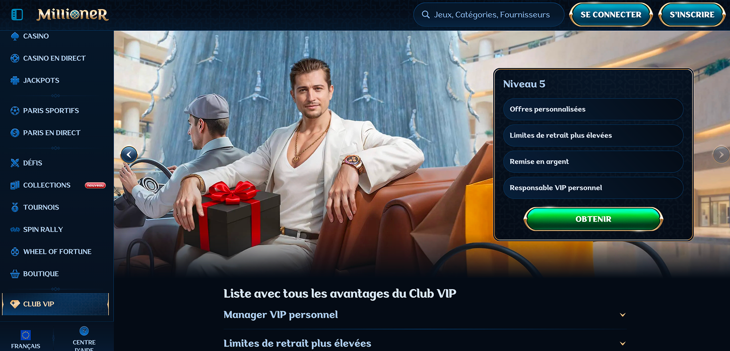 Milioner Vip Casino France
