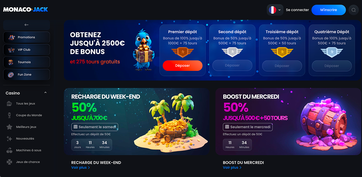 Monaco-Jack Casino Bonus