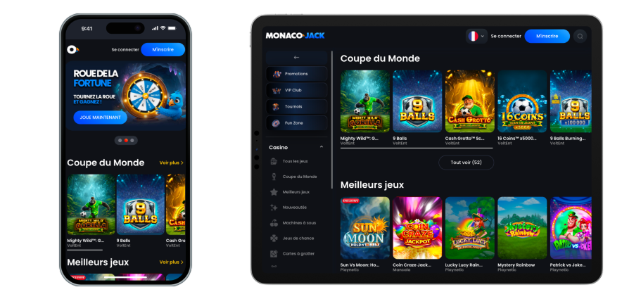 Monaco-Jack Casino Version mobile
